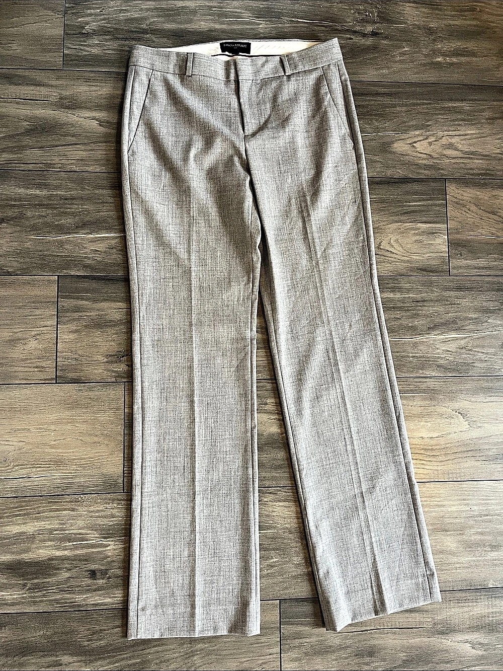 Banana Republic Logan Pant Straight Leg Trousers Gray Size 4